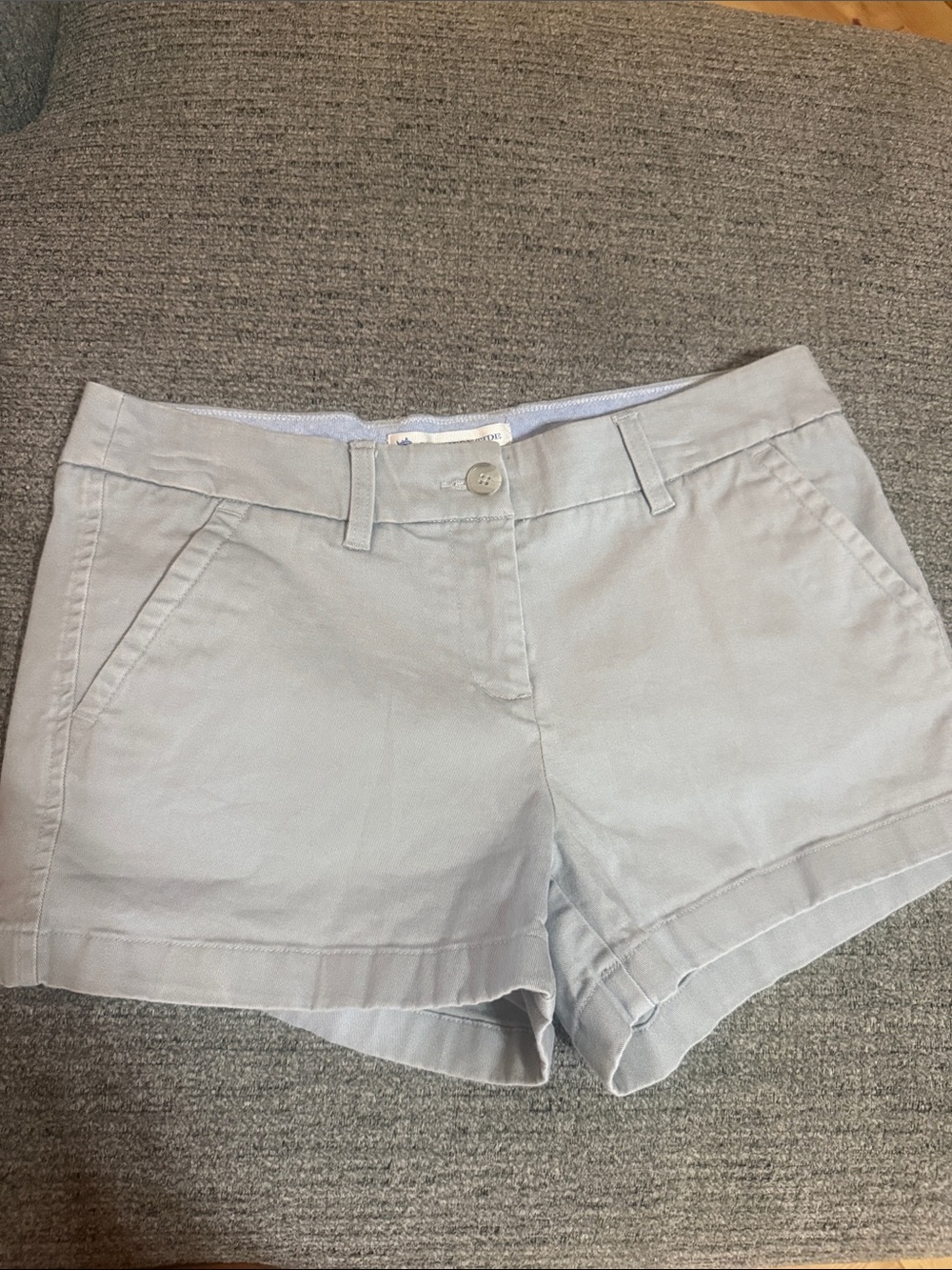 Southern Tide Light Gray Cotton Blend Chino Shorts